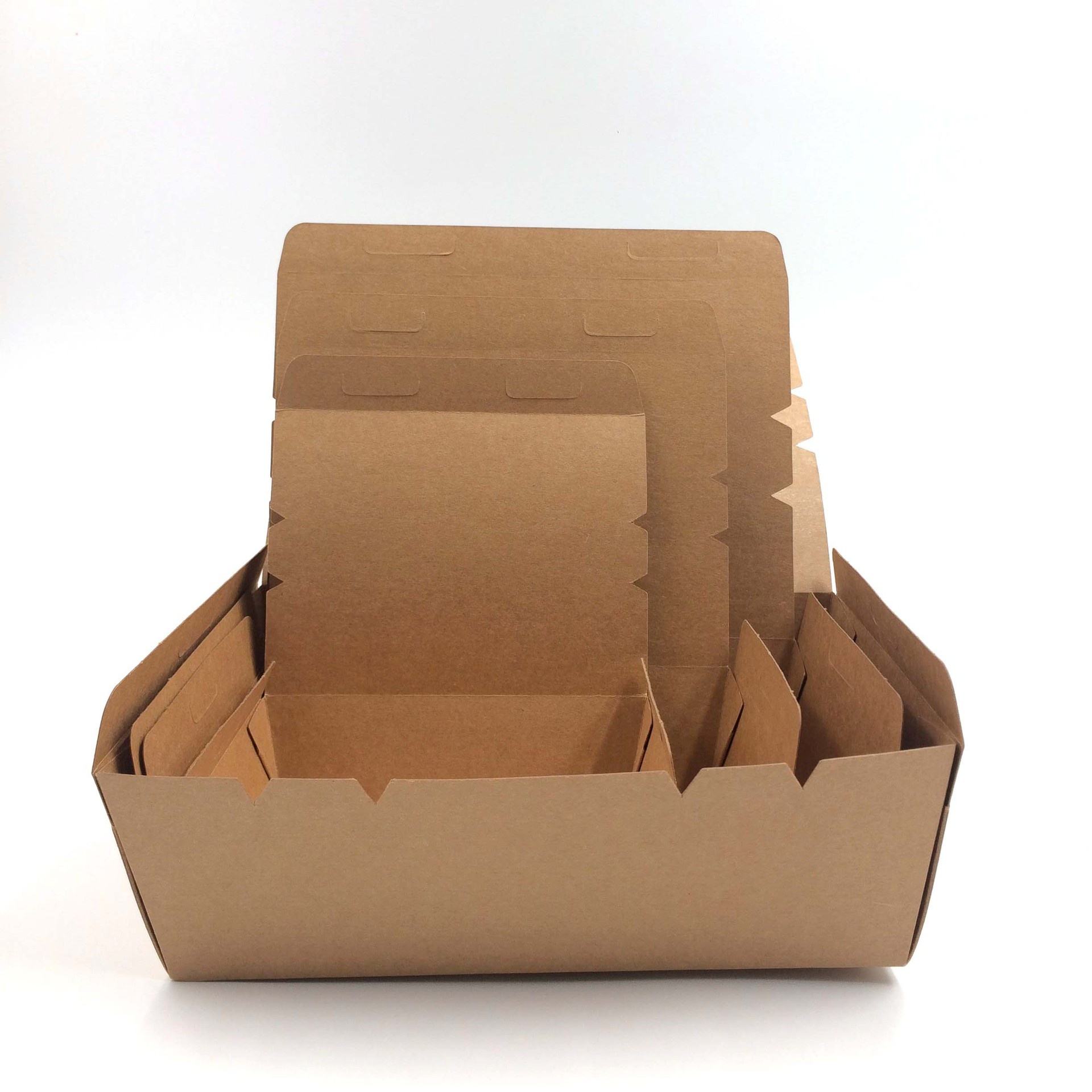 Kraft-Lunchbox (Einweg, Neuheit)